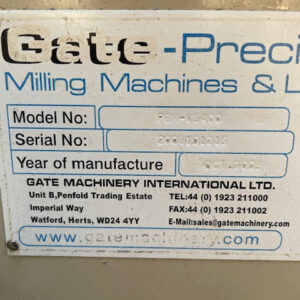 GATE PBM-VS400 HEAVY DUTY TURRET MILL - Image 2