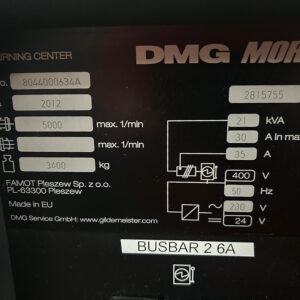 DMG MORI SEIKI CTX 310 ECOLINE LATHE - Image 2